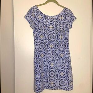 Mahi Gold blue patterned mini dress